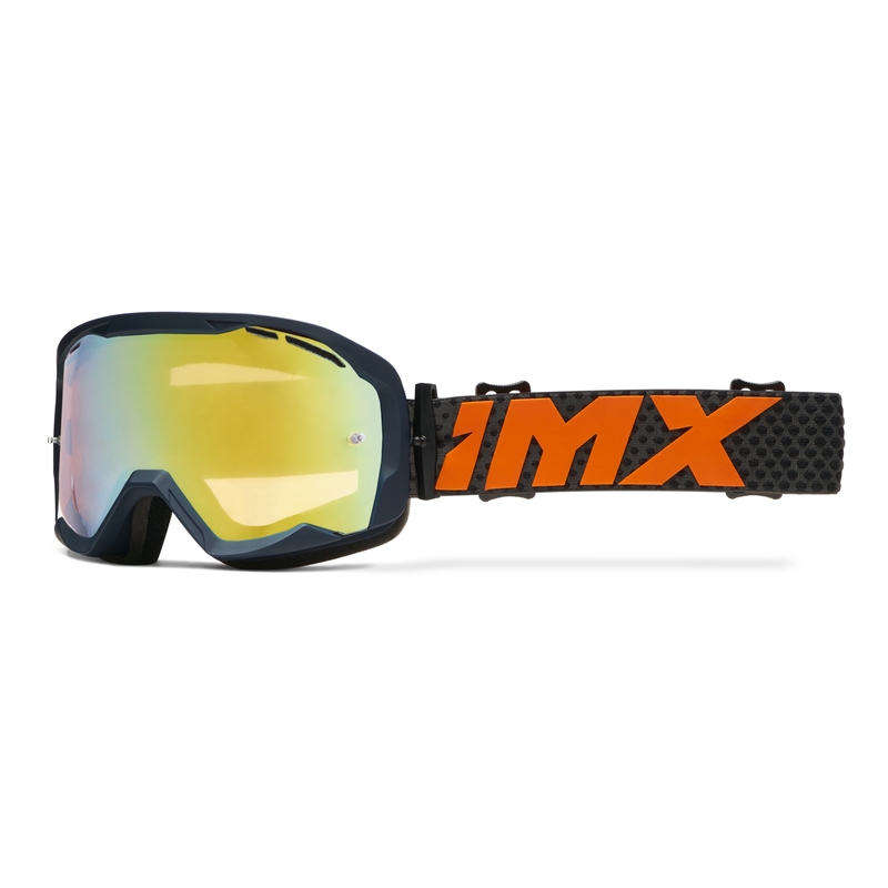 Motocross-briller iMX Endurance Flip blå-orange med iridium-plexi