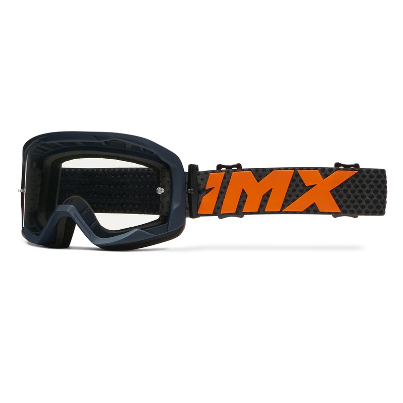 Motocross-briller iMX Endurance Flip blå-orange med iridium-plexi