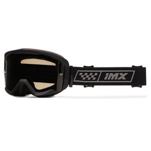 iMX Endurance Race Motocross Goggles sort og grå med røgfarvet plexi