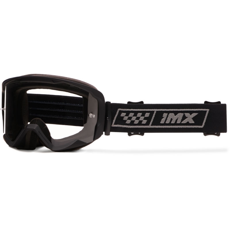 iMX Endurance Race Motocross Goggles sort og grå med røgfarvet plexi