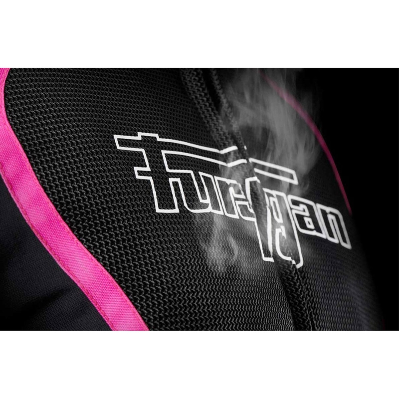 Furygan Odessa Vented 3-i-1 motorcykeljakke til kvinder i sort, hvid og pink