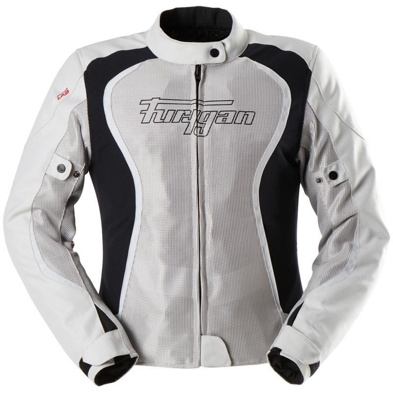 Furygan Odessa Vented 3-i-1 beige-sort motorcykeljakke til kvinder