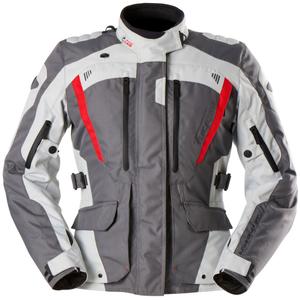 Furygan Apalaches Lady Evo motorcykeljakke til kvinder, grå-beige-rød