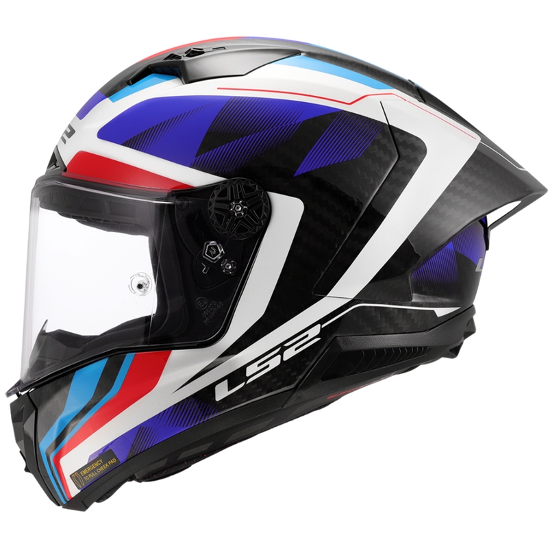 Integreret motorcykelhjelm LS2 FF805 Thunder C GP Aero Raute blå-rød