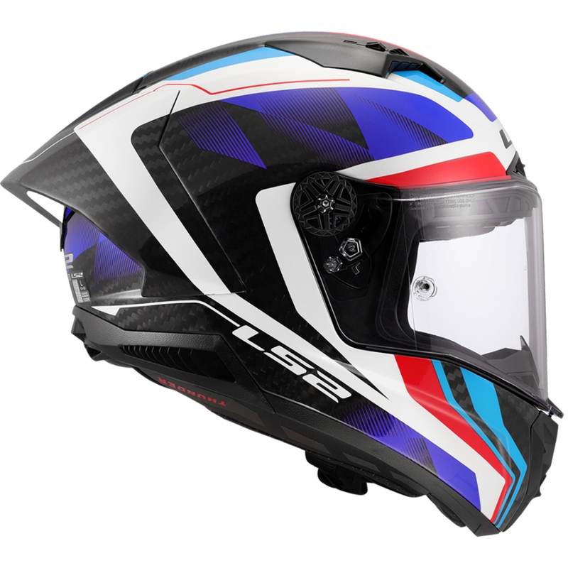 Integreret motorcykelhjelm LS2 FF805 Thunder C GP Aero Raute blå-rød
