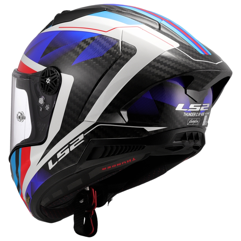 Integreret motorcykelhjelm LS2 FF805 Thunder C GP Aero Raute blå-rød