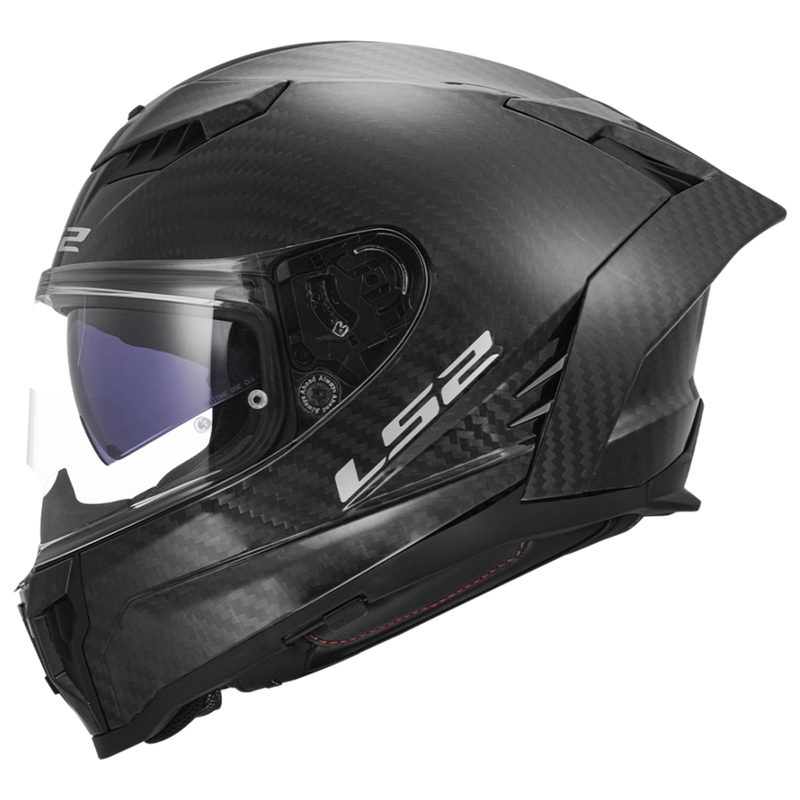 LS2 FF807 Dragon Carbon Integral motorcykelhjelm mat sort