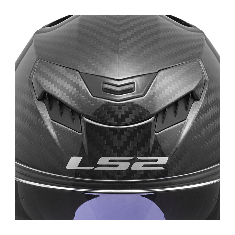 LS2 FF807 Dragon Carbon Integral motorcykelhjelm mat sort