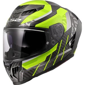 Integral motorcykelhjelm LS2 FF807 Dragon Trax fluogul
