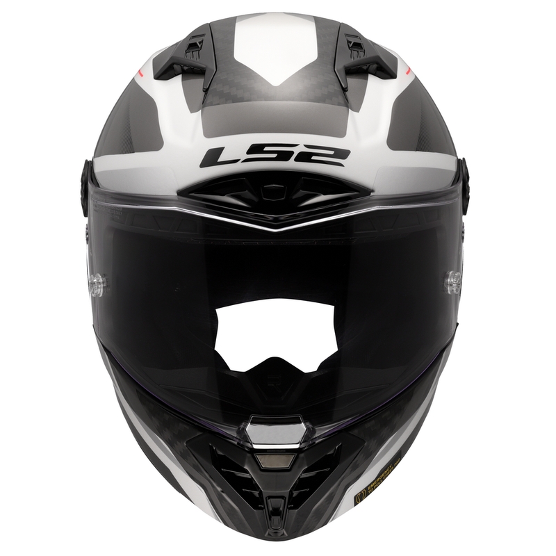 Integreret motorcykelhjelm LS2 FF805 Thunder C GP Aero Raute hvid-grå