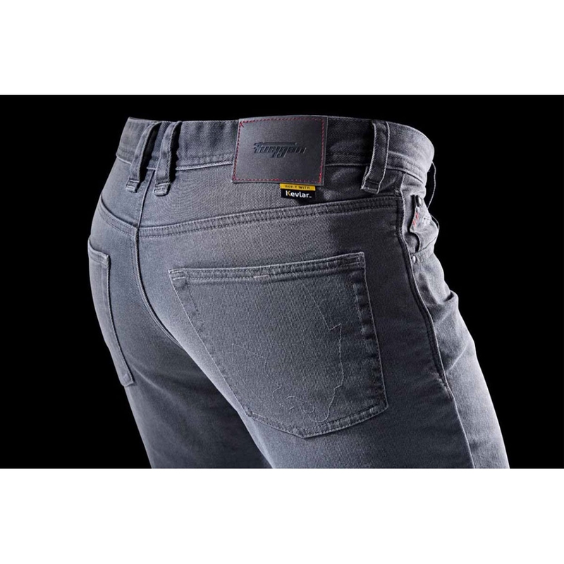 Furygan D12 X Kevlar® Straight Motorcykel Jeans Grå