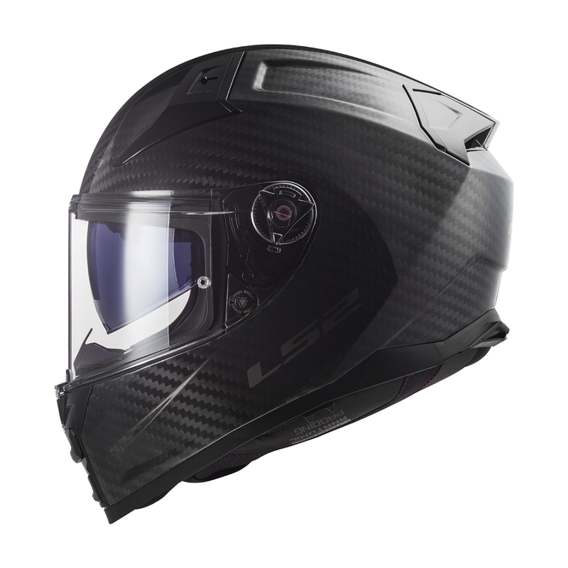 LS2 FF811 Vector II Carbon integreret motorcykelhjelm mat sort