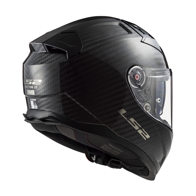 LS2 FF811 Vector II Carbon integreret motorcykelhjelm mat sort