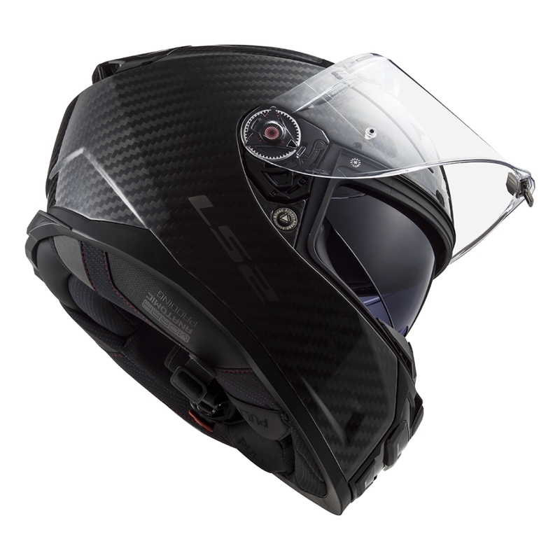 LS2 FF811 Vector II Carbon integreret motorcykelhjelm mat sort