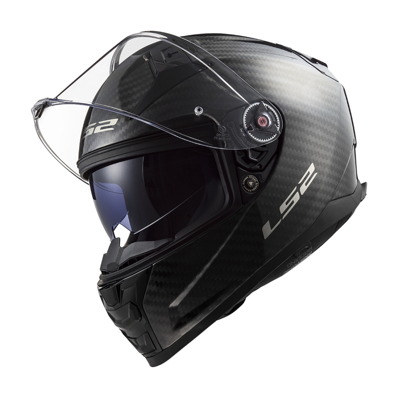 LS2 FF811 Vector II Carbon integreret motorcykelhjelm mat sort