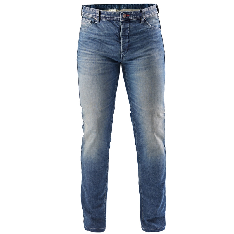 Furygan D12 X Kevlar® Straight Motorcykel Jeans, Vasket Lyseblå