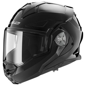 LS2 FF901 Advant X Solid Black sammenklappelig motorcykelhjelm