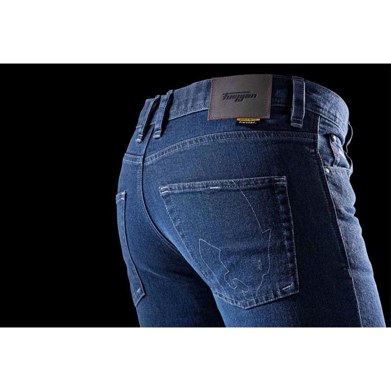Furygan K12 X Kevlar® Straight Motorcykel Jeans Blå