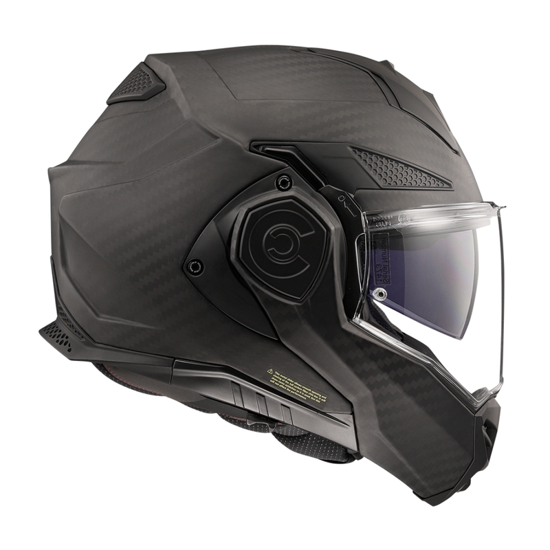 LS2 FF901 FF901 Advant X Solid Carbon Motorcycle Flip Helmet Matte Black