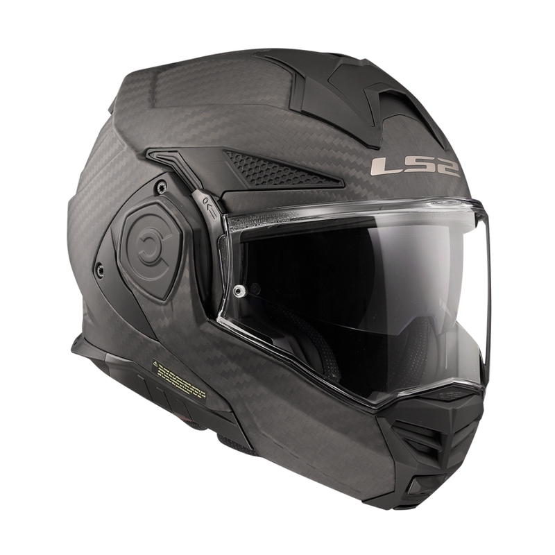 LS2 FF901 FF901 Advant X Solid Carbon Motorcycle Flip Helmet Matte Black