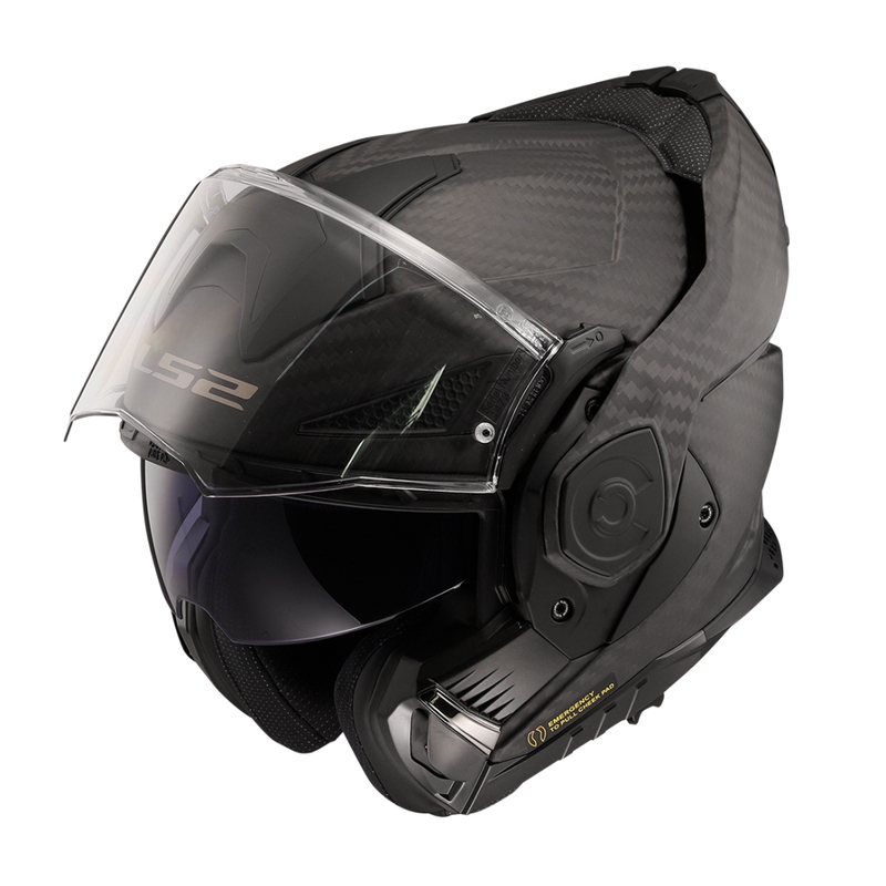 LS2 FF901 FF901 Advant X Solid Carbon Motorcycle Flip Helmet Matte Black