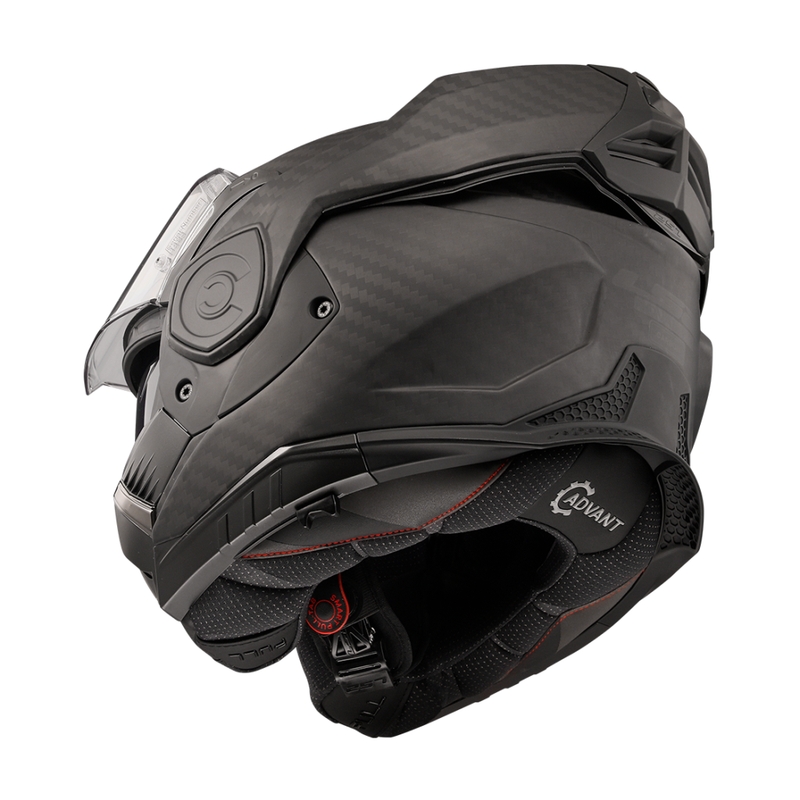 LS2 FF901 FF901 Advant X Solid Carbon Motorcycle Flip Helmet Matte Black