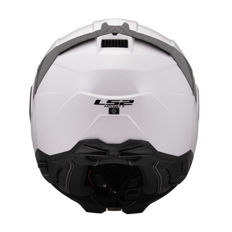Flip-up motorcykelhjelm LS2 FF910 Advant II Ensfarvet hvid
