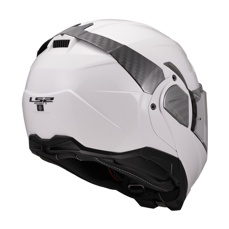 Flip-up motorcykelhjelm LS2 FF910 Advant II Ensfarvet hvid