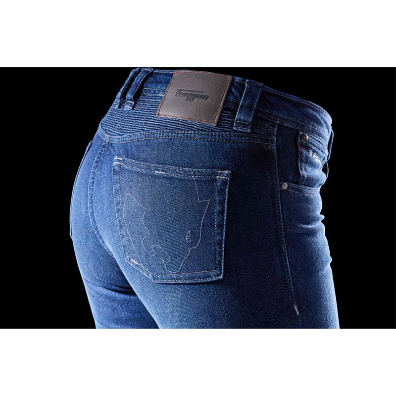 Furygan Purdey Evo Slim Blue Motorcycle Jeans til kvinder