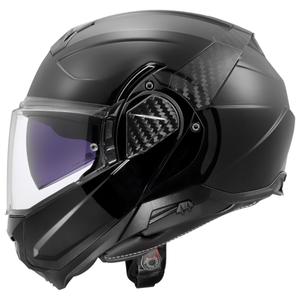 LS2 FF910 Advant II Solid Black sammenklappelig motorcykelhjelm