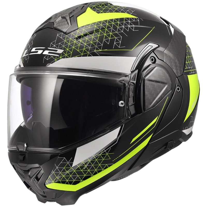 Flip-up motorcykelhjelm LS2 FF910 Advant II Astral fluogul