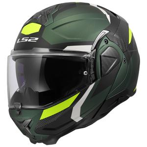 Flip-up motorcykelhjelm LS2 FF910 Advant II Triple olivengrøn