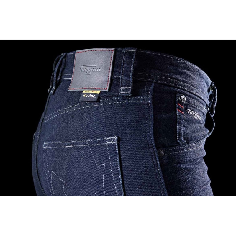 Furygan Nikita X Kevlar® Mom Fit Dame Motorcykeljeans Mørkeblå