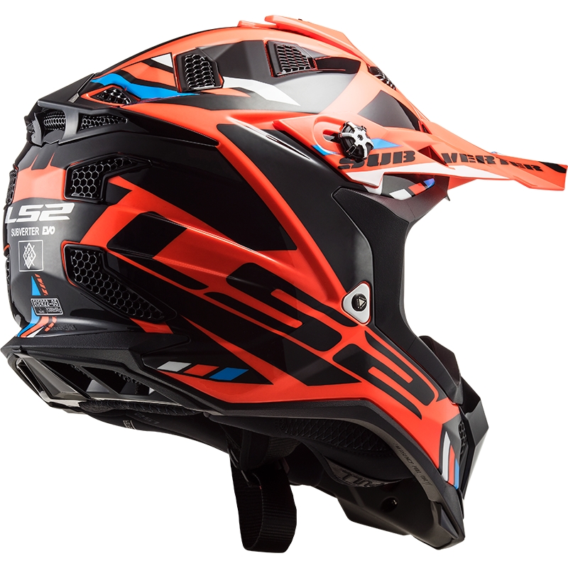Motocrosshjelm LS2 MX700 Subverter Stomp orange-sort