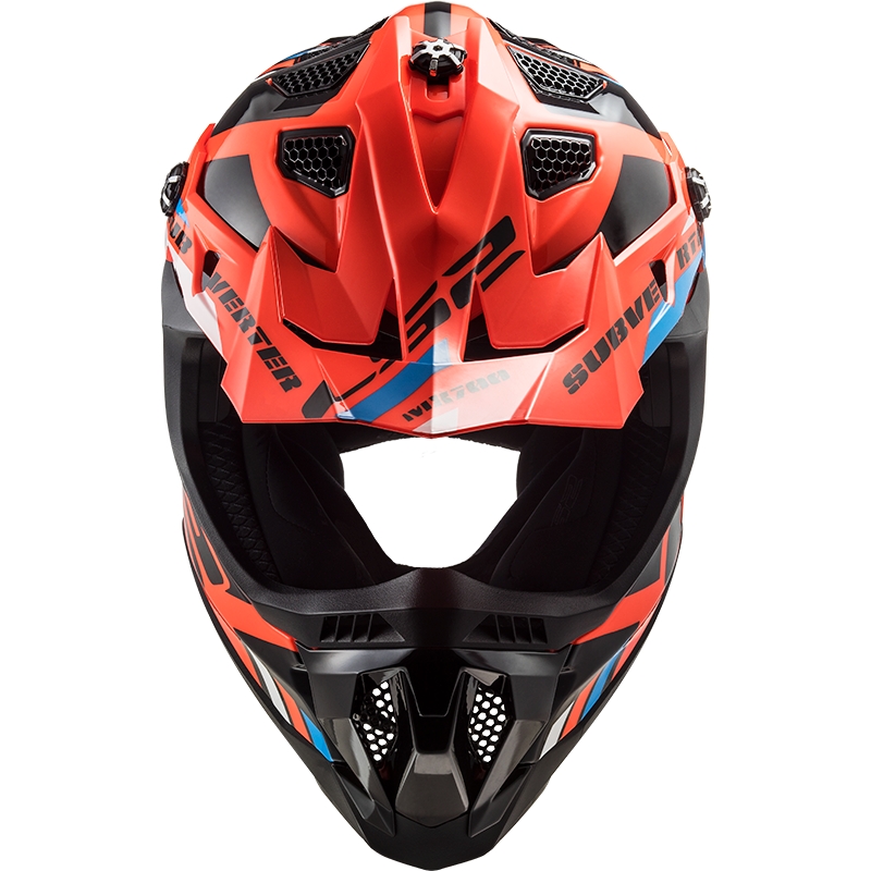 Motocrosshjelm LS2 MX700 Subverter Stomp orange-sort