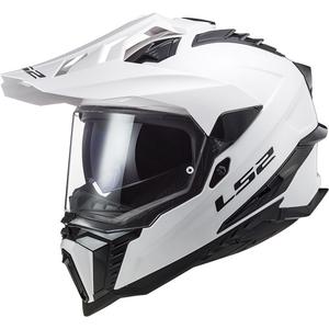 Enduro-motorcykelhjelm LS2 MX701 C Explorer Solid hvid