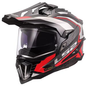 Enduro-motorcykelhjelm LS2 MX701 Explorer C Frontier II rød