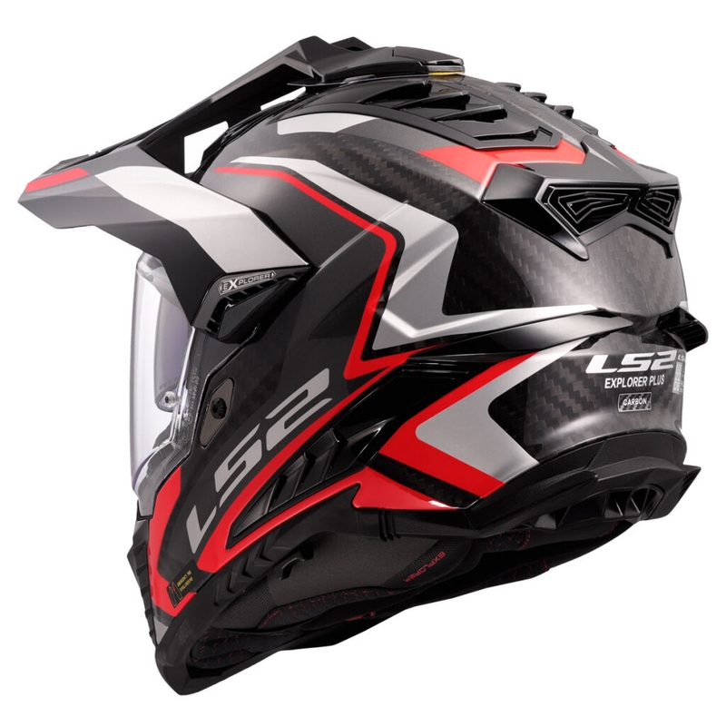 Enduro-motorcykelhjelm LS2 MX701 Explorer C Frontier II rød