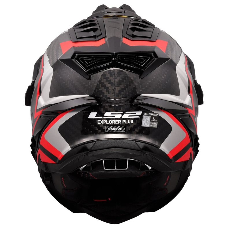 Enduro-motorcykelhjelm LS2 MX701 Explorer C Frontier II rød