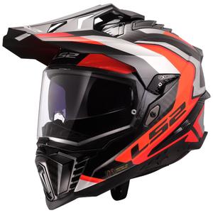 Enduro-motorcykelhjelm LS2 MX701 Explorer C Frontier II orange