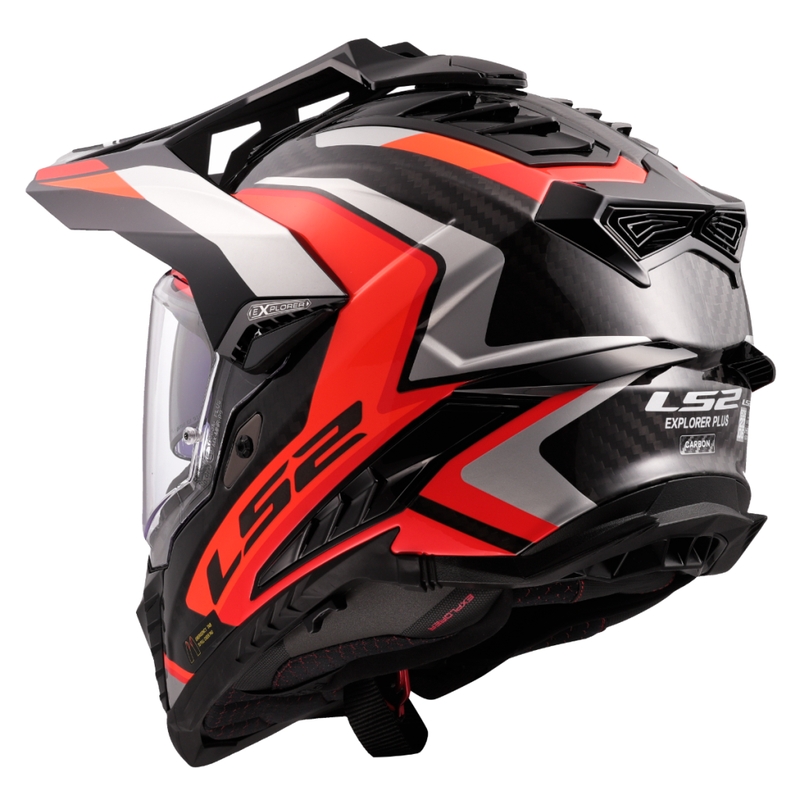 Enduro-motorcykelhjelm LS2 MX701 Explorer C Frontier II orange