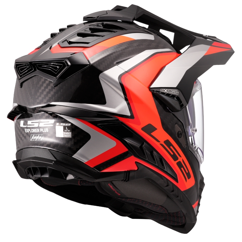 Enduro-motorcykelhjelm LS2 MX701 Explorer C Frontier II orange