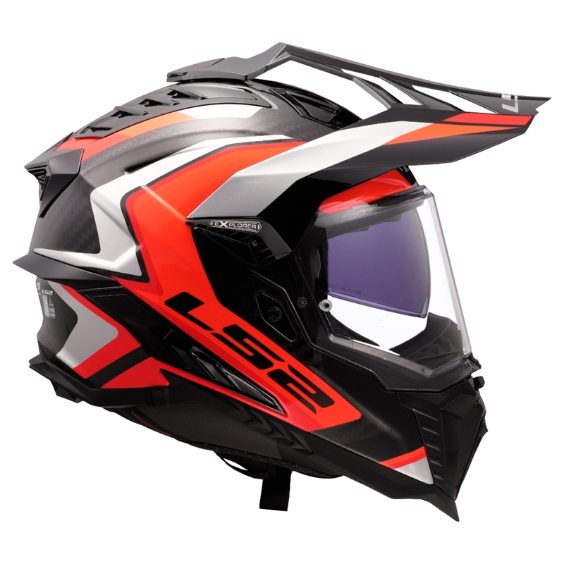 Enduro-motorcykelhjelm LS2 MX701 Explorer C Frontier II orange