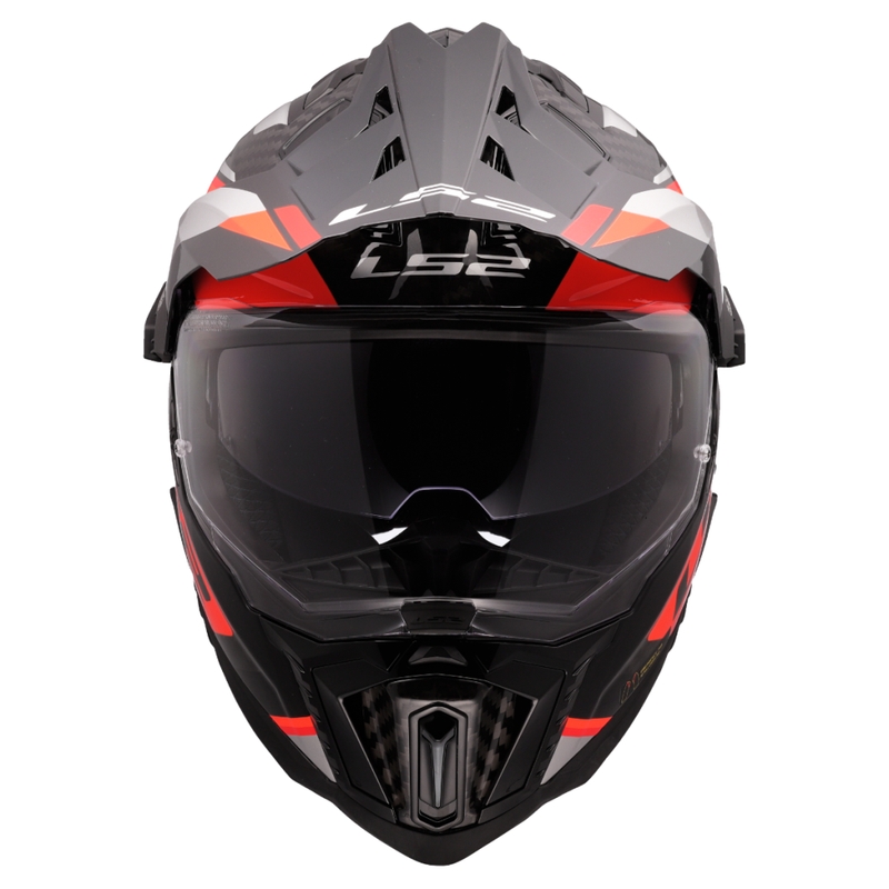 Enduro-motorcykelhjelm LS2 MX701 Explorer C Frontier II orange