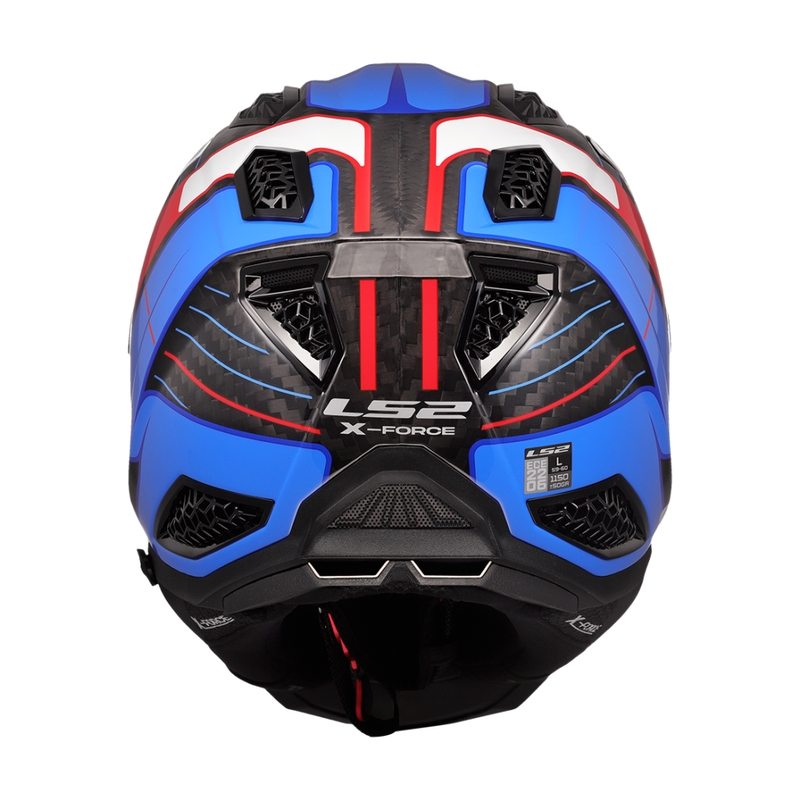 Motocrosshjelm LS2 MX703 X-Force Galuo hvid-rød-blå