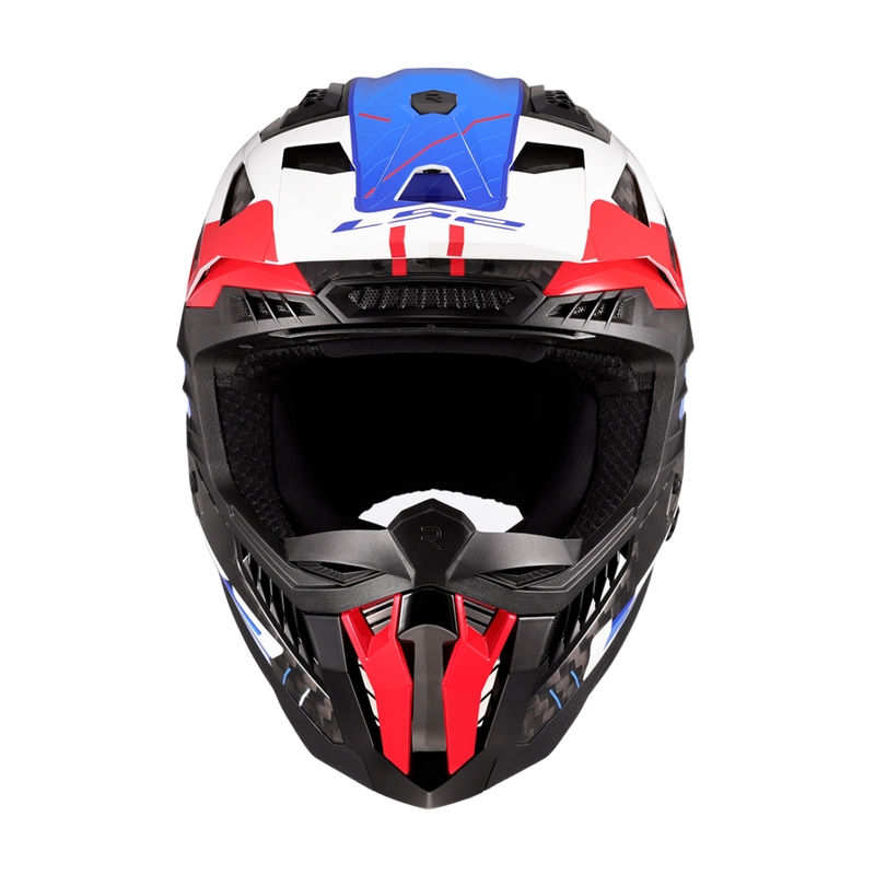 Motocrosshjelm LS2 MX703 X-Force Galuo hvid-rød-blå