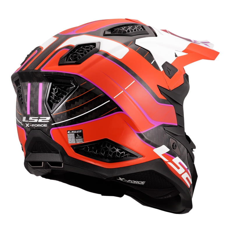 Motocrosshjelm LS2 MX703 X-Force Galuo orange