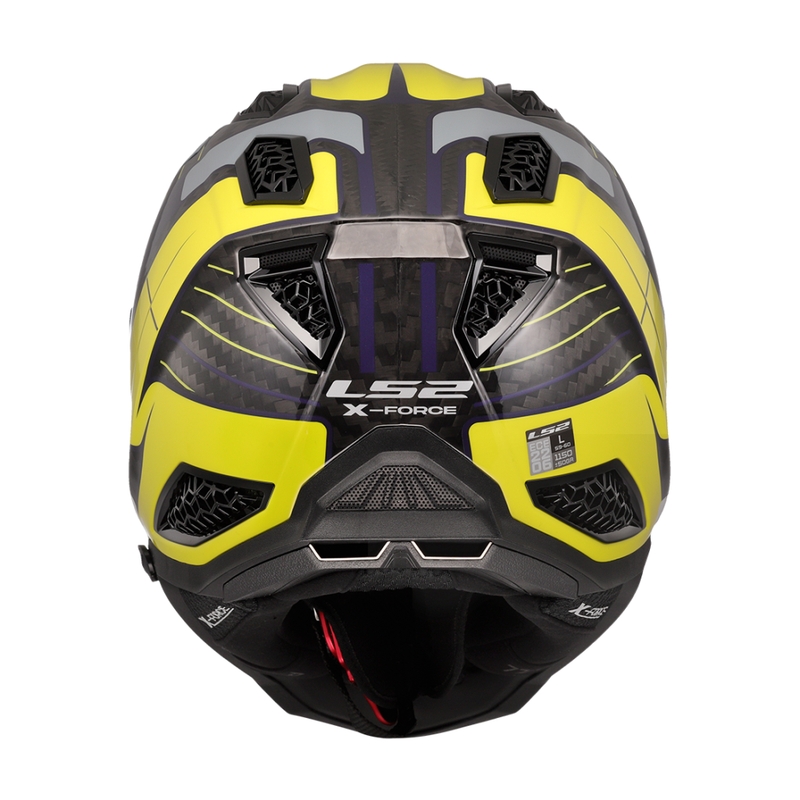 Motocrosshjelm LS2 MX703 X-Force Galuo grå-fluogul