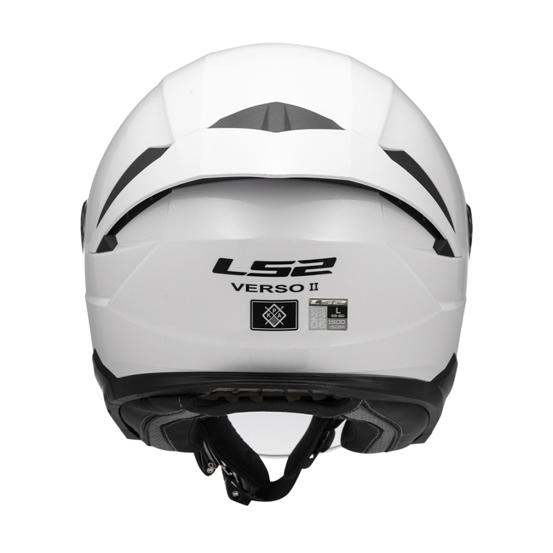 Åben motorcykelhjelm LS2 OF618 Verso II Solid hvid