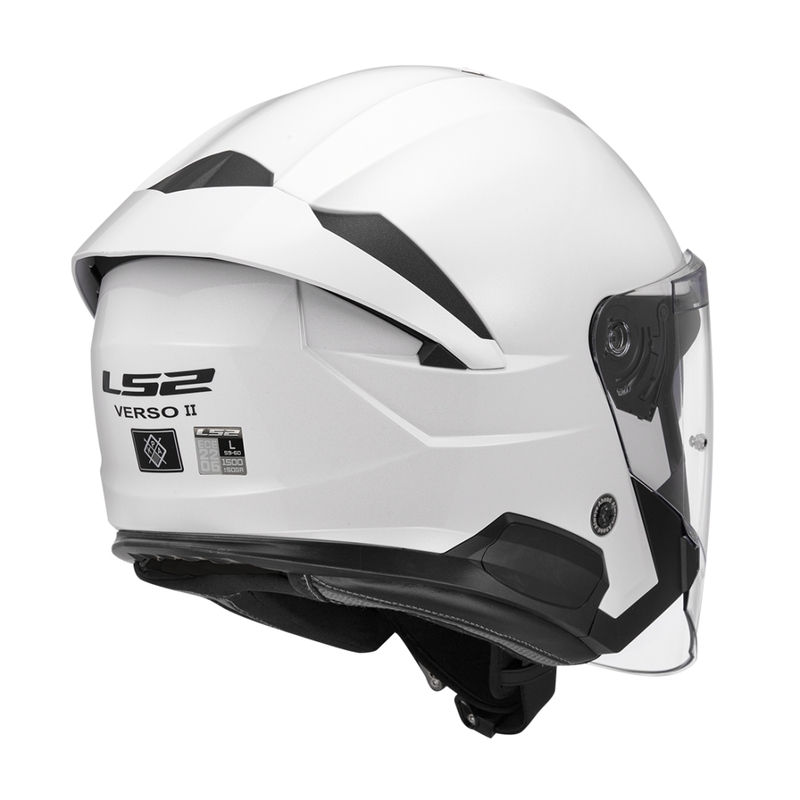 Åben motorcykelhjelm LS2 OF618 Verso II Solid hvid